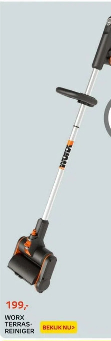 Praxis Worx terras reiniger aanbieding