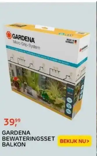 Praxis Gardena bewateringsset balkon aanbieding