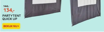 Praxis Partytent quick up aanbieding
