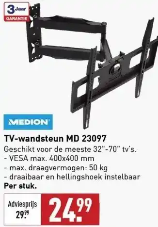 ALDI Tv-wandsteun md 23097 aanbieding