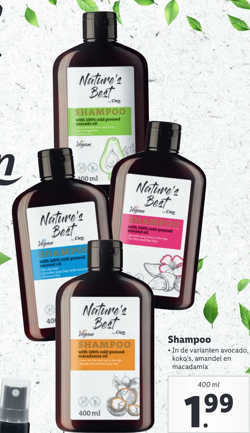 Shampoo 400ml aanbieding bij Lidl