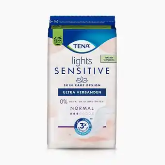 Kruidvat Tena lights sensitive inlegkruisjes en verbanden aanbieding