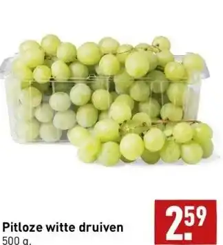 ALDI Pitloze witte druiven aanbieding