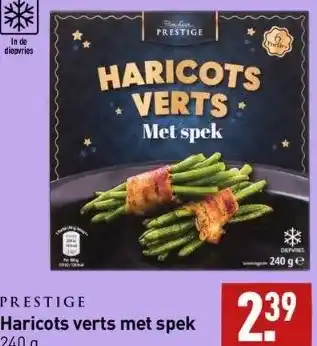 ALDI Prestige haricots verts met spek aanbieding