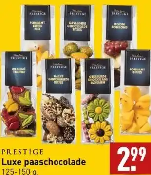 ALDI Luxe paaschocolade aanbieding