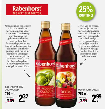 De Online Drogist Rabenhorst aanbieding