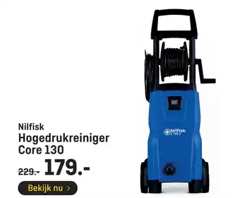 Hubo Nilfisk hogedrukreiniger core 130 aanbieding