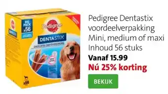 Intratuin Pedigree dentastix voordeelverpakking aanbieding