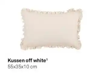 Karwei Kussen off white¹ 55x35x10 cm aanbieding