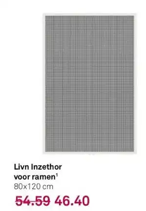 Karwei Livn inzethor voor ramen¹ 80x120 cm aanbieding