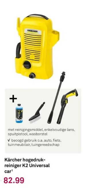 Karwei Kärcher hogedrukreiniger k2 universal car¹ aanbieding