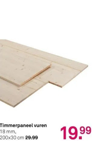 Karwei Timmerpaneel vuren aanbieding