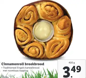 Lidl Cinnamomroll breekbrood 400g aanbieding