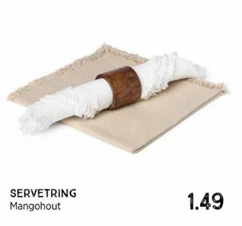 Xenos Servetring mangohout aanbieding