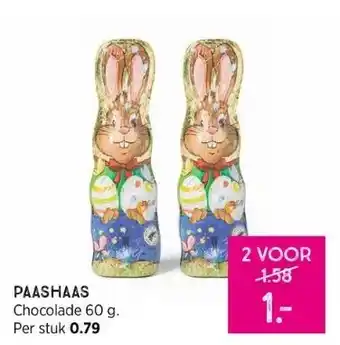 Xenos Paashaas chocolade 60 g. aanbieding