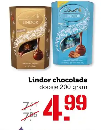 Coop Lindor chocolade aanbieding