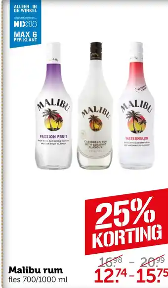 Coop Malibu rum aanbieding