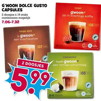 Boon`s Markt G'woon dolce gusto capsules aanbieding