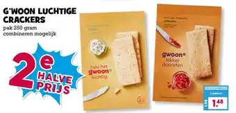 Boon`s Markt G'woon luchtige crackers aanbieding