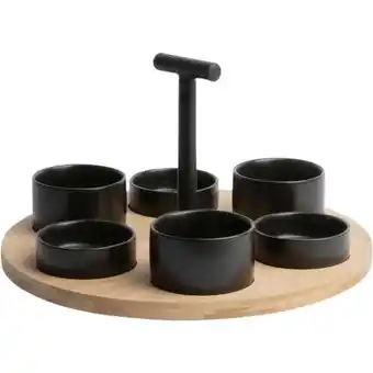 Trendhopper Draaiende serveerplank lazy susan met bakjes aanbieding