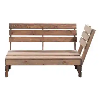 Leen Bakker Palletbank lucca met hoekleuning - greywash - 120x93,5x76,5 cm aanbieding