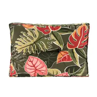 Leen Bakker Rugkussen meilani - groen - 43x60x12 cm aanbieding