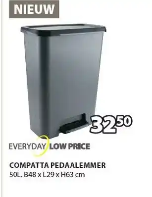 Jysk Compatta pedaalemmer aanbieding