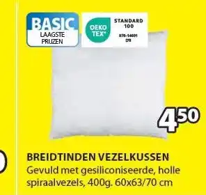 Jysk Breidtinden vezelkussen aanbieding