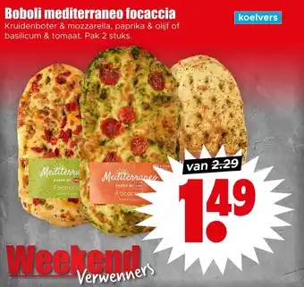 Dirk Boboli mediterraneo focaccia aanbieding