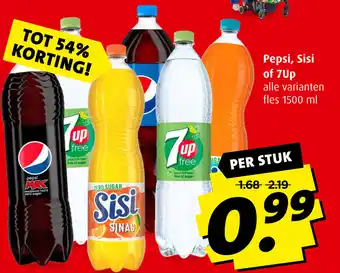 Boni Pepsi, Sisi of 7Up 1500ML aanbieding