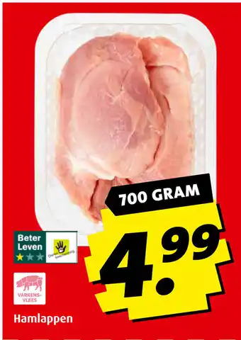 Boni Hamlappen 700 gram aanbieding