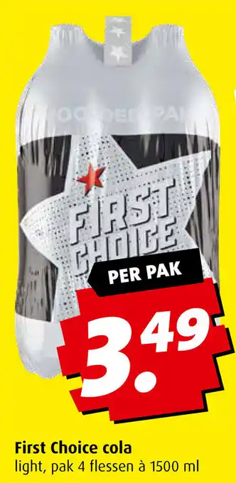 Boni First Choice cola light 1500ML aanbieding