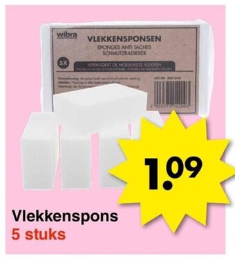 Wibra Vlekkenspons aanbieding