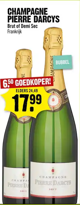 Dirck 3 Champagne pierre darcys aanbieding