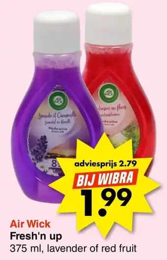 Wibra Air Wick fresh'n up lavender 375ML aanbieding