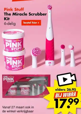 Wibra Star Drops The Pink Stuff the miracle scrubber kit 6-delig aanbieding