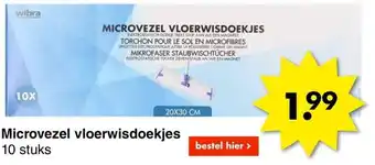 Wibra Microvezel vloerwisdoekjes aanbieding