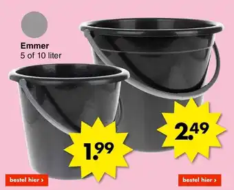 Wibra Emmer 5 liter aanbieding