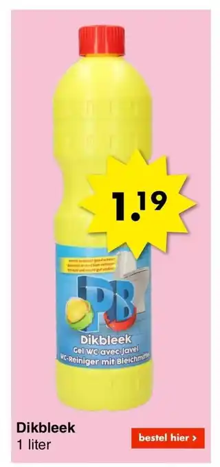 Wibra Dikbleek 1 liter aanbieding
