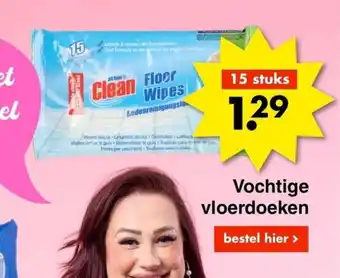 Wibra Vochtige vloerdoeken 15 stuks aanbieding