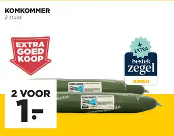 Jumbo Komkommer 2 st aanbieding