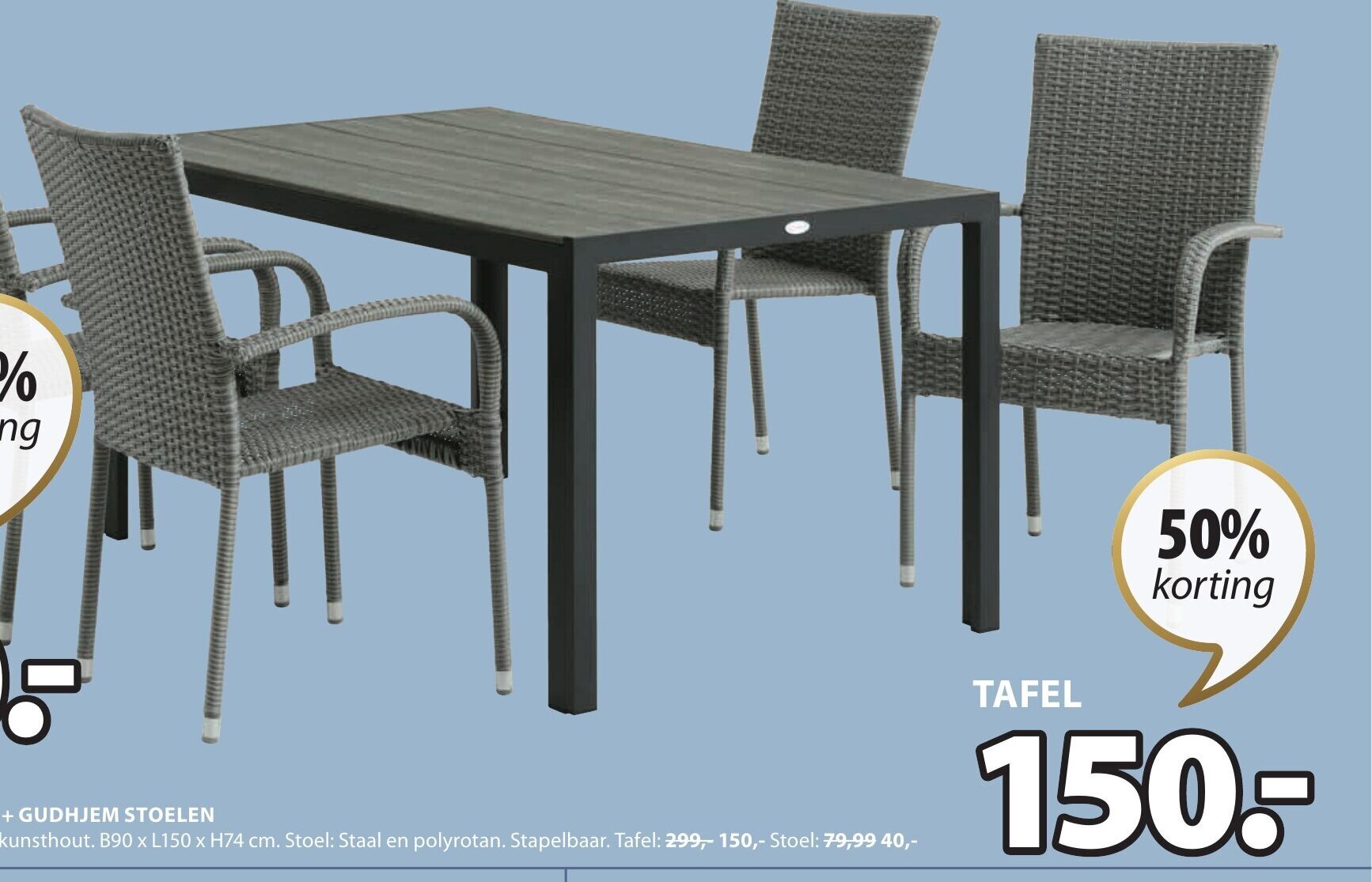 Jutlandia Pindstrup Tafel aanbieding bij Jysk
