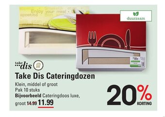 Sligro Take Dis Cateringdozen aanbieding
