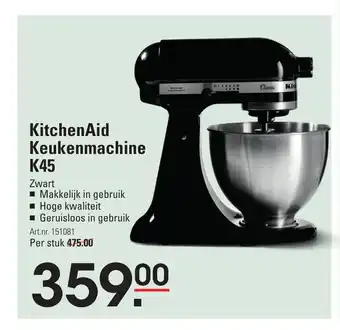 Sligro KitchenAid Keukenmachine K45 aanbieding