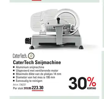 Sligro CaterTech Snijmachine aanbieding