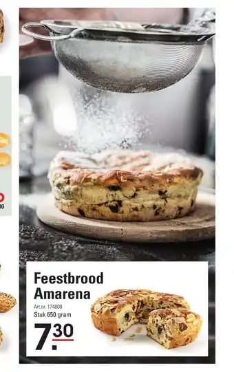 Sligro Feestbrood Amarena 650 gram aanbieding