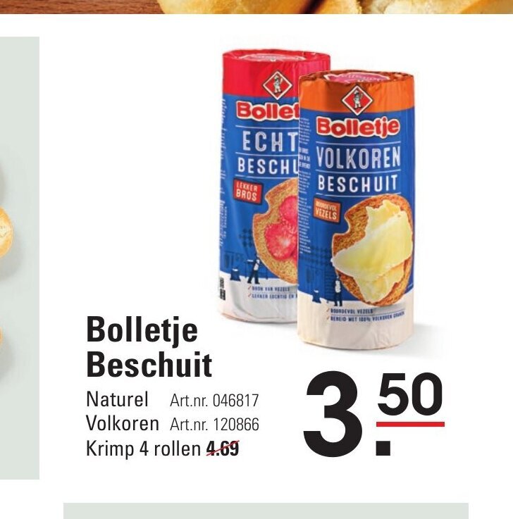 Sligro Bolletje Beschuit aanbieding