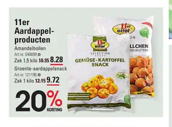 Sligro 11er Aardappel-producten aanbieding