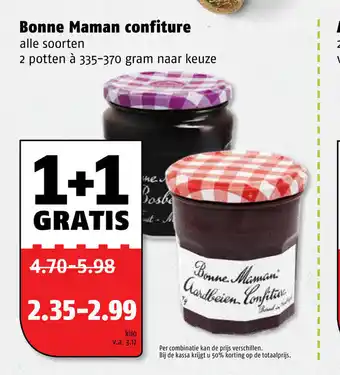 Poiesz Bonne maman confiture 2*335-370 aanbieding