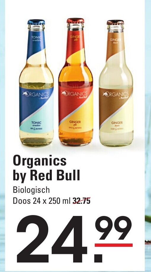 Organics by Red Bull biologisch 24x250ML aanbieding bij Sligro